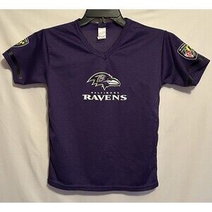 Baltimore Ravens Youth Football Jersey Purple Mesh Size Medium NFL Fan Apparel